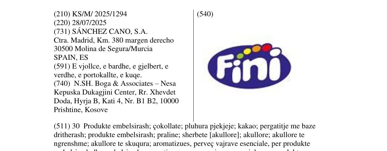 Zëri i markës Markë figurative në buletin
