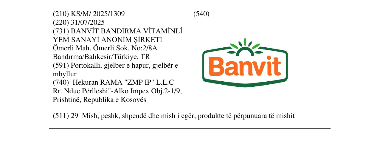 Zëri i markës Banvit në buletin