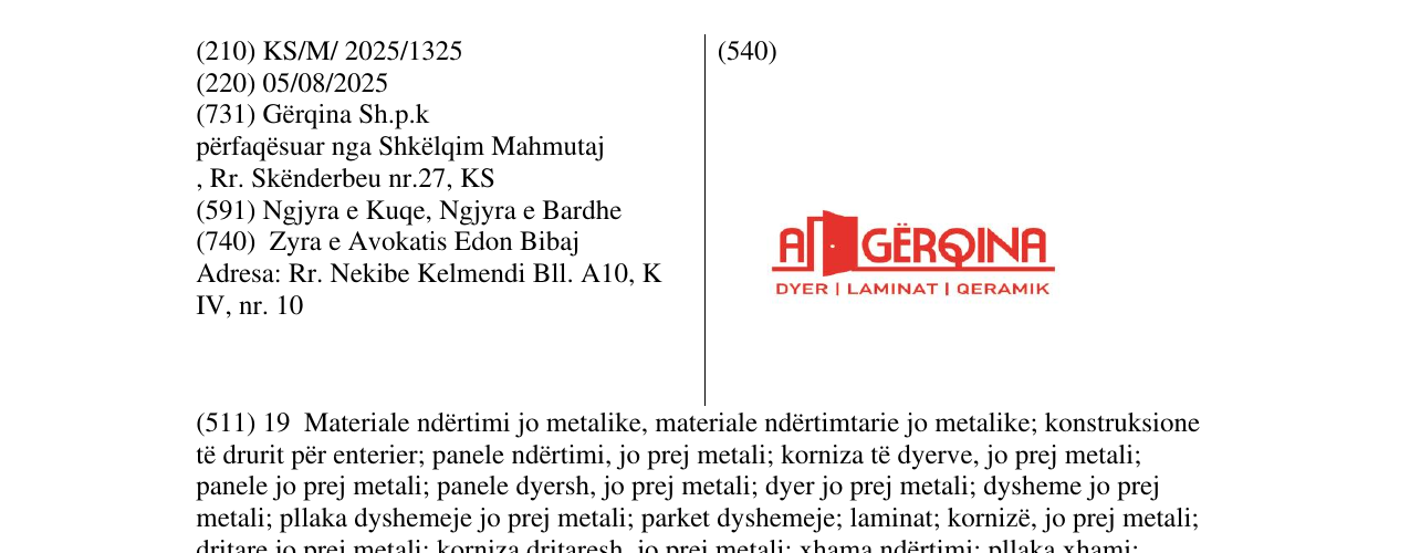 Zëri i markës Markë figurative në buletin