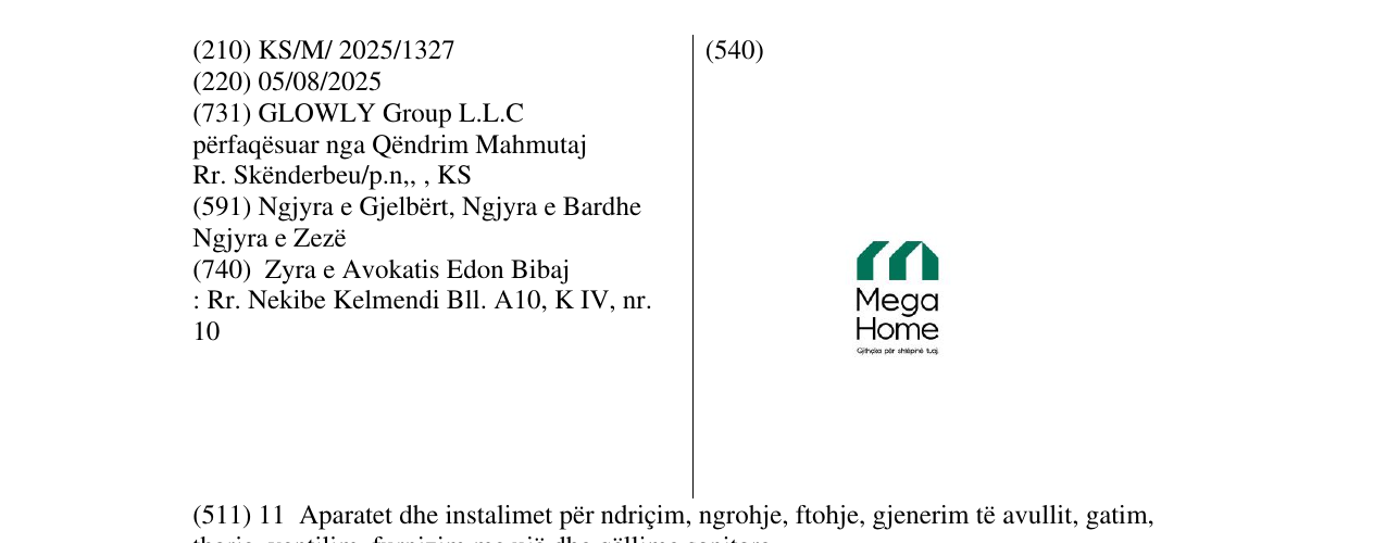 Zëri i markës Mega Home në buletin