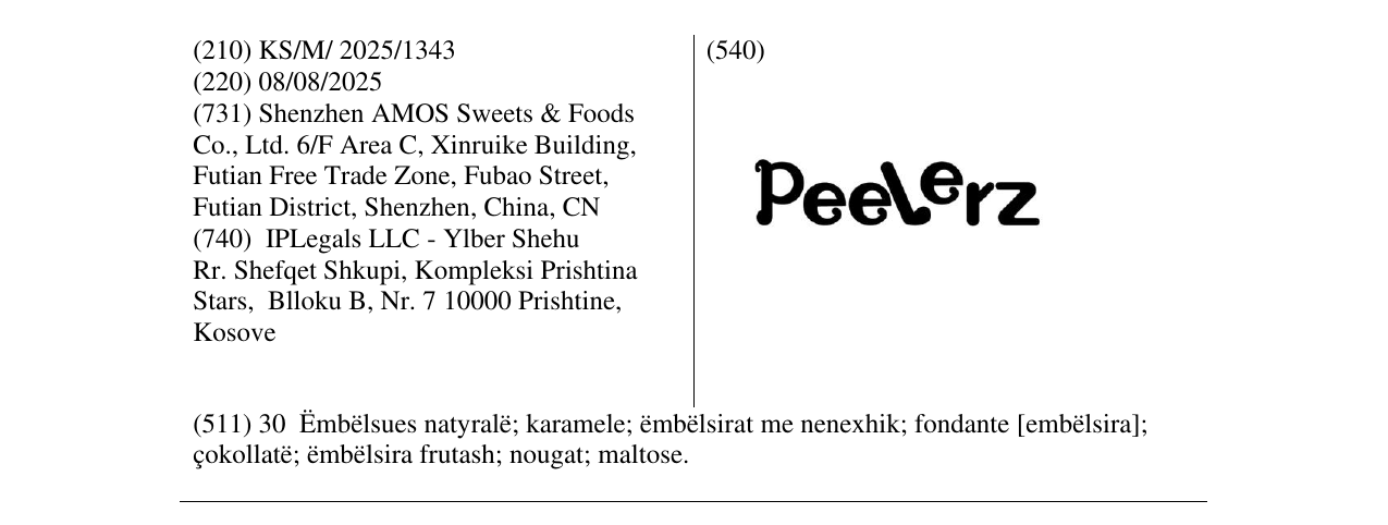 Zëri i markës Peelerz në buletin