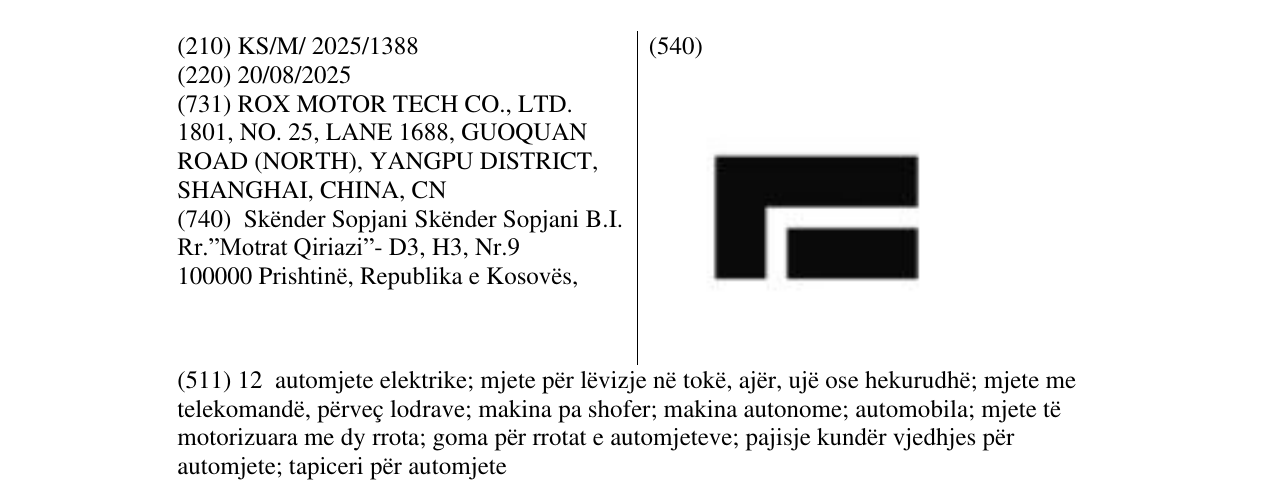Zëri i markës ROX në buletin