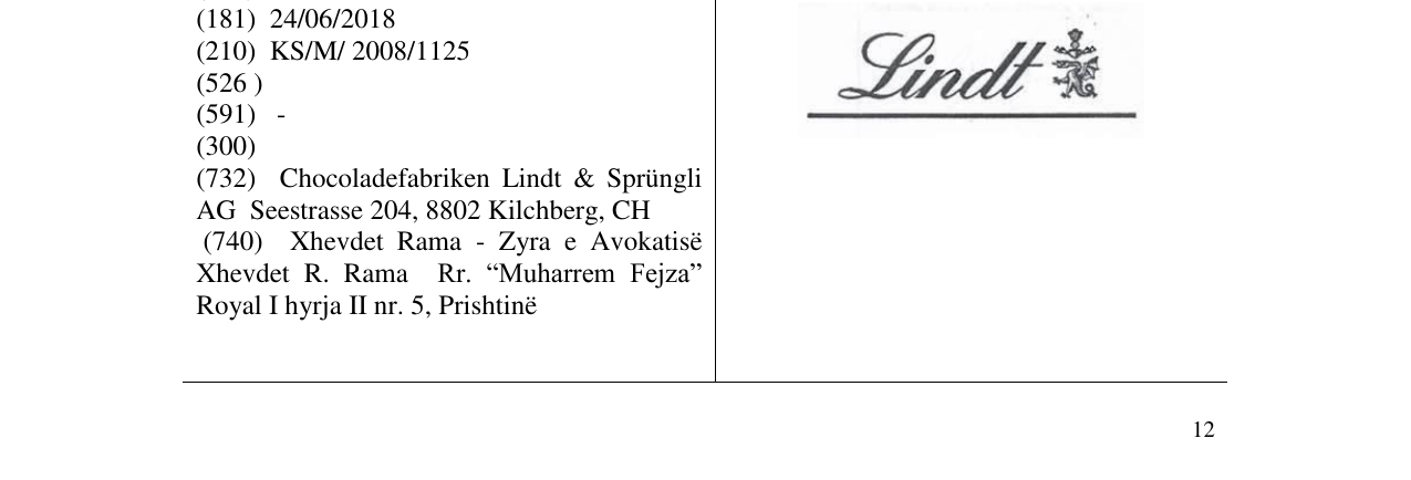 Zëri i markës Markë figurative në buletin