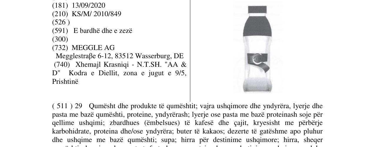 Zëri i markës Lady Range PET Bottle në buletin