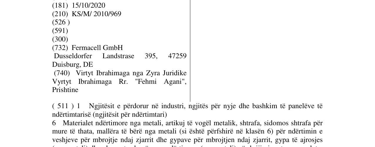 Zëri i markës FERMACELL në buletin