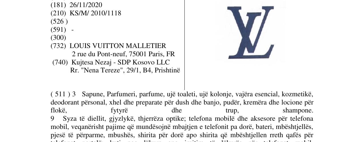 Zëri i markës LV në buletin