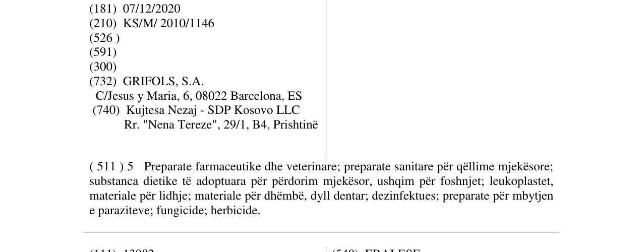 Zëri i markës IGANTET në buletin