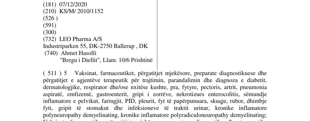 Zëri i markës LORSIMA në buletin