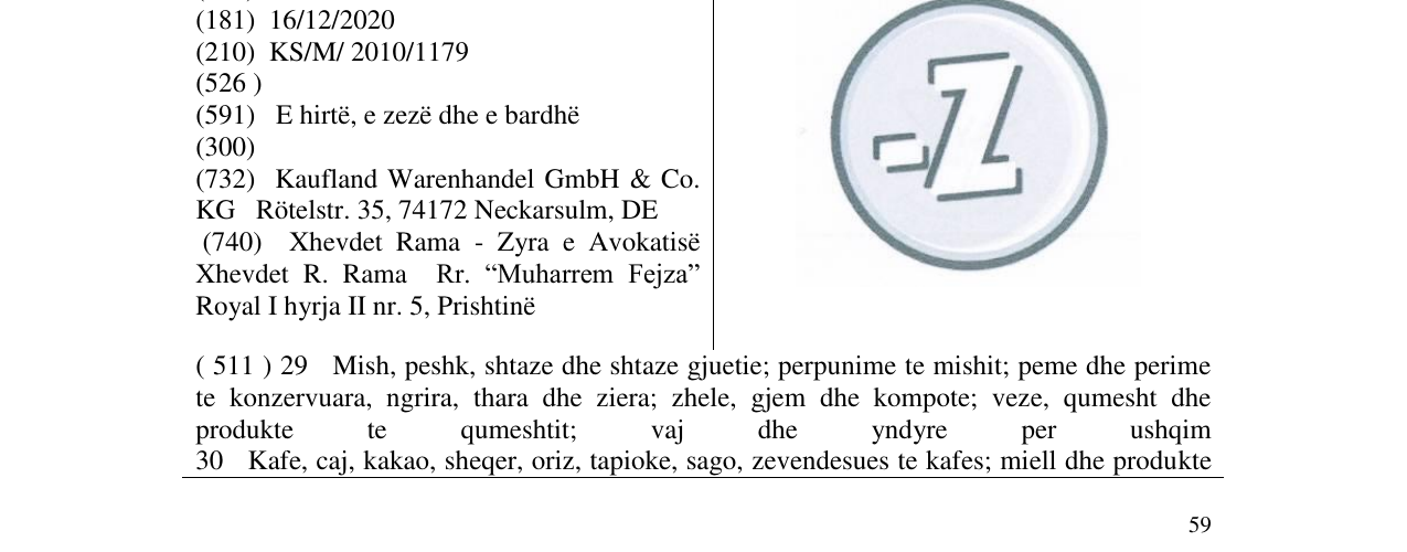 Zëri i markës -Z në buletin