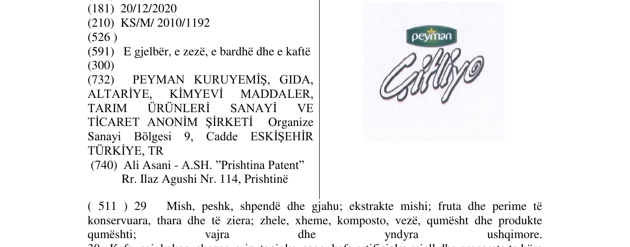 Zëri i markës peyman Çitliyo në buletin
