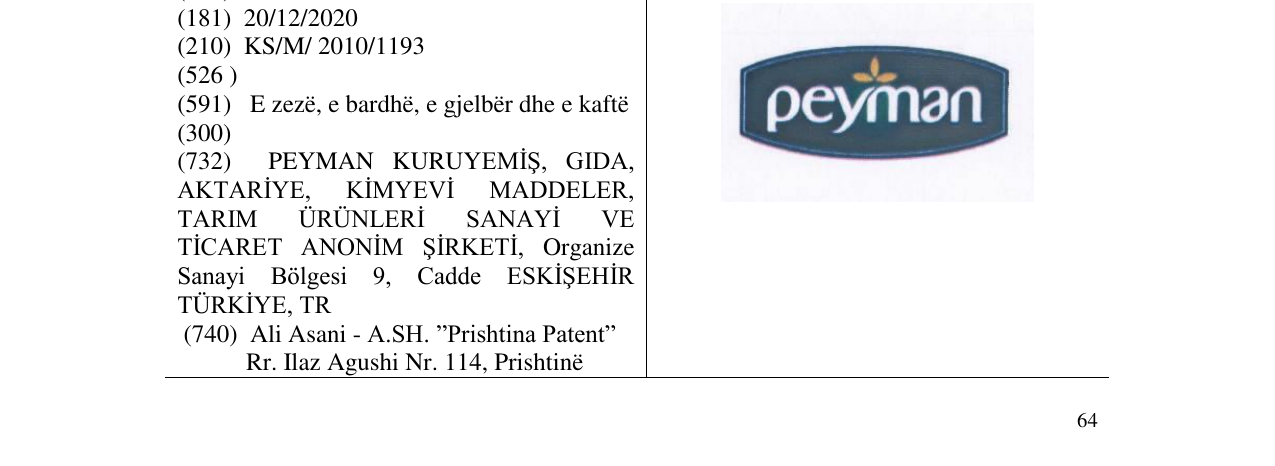Zëri i markës peyman në buletin