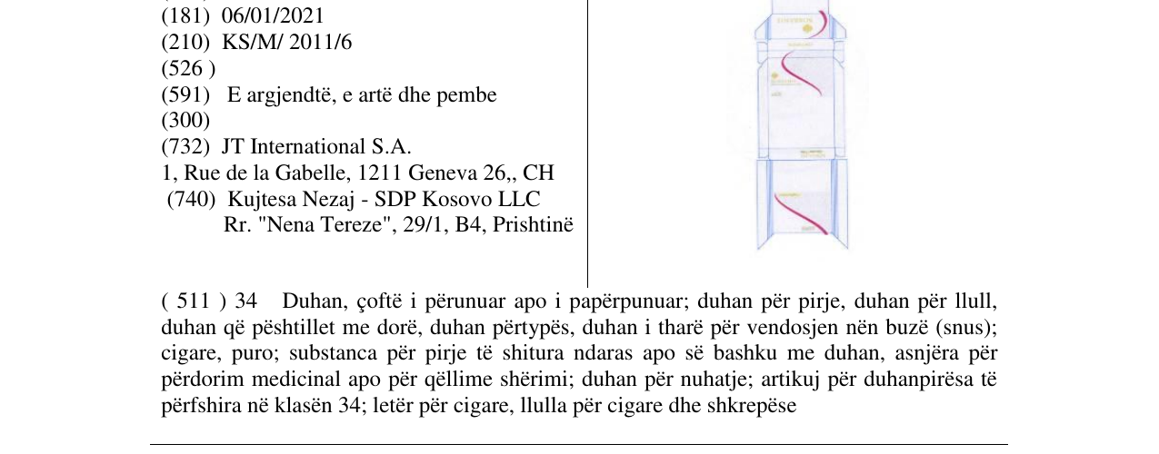 Zëri i markës Markë figurative në buletin