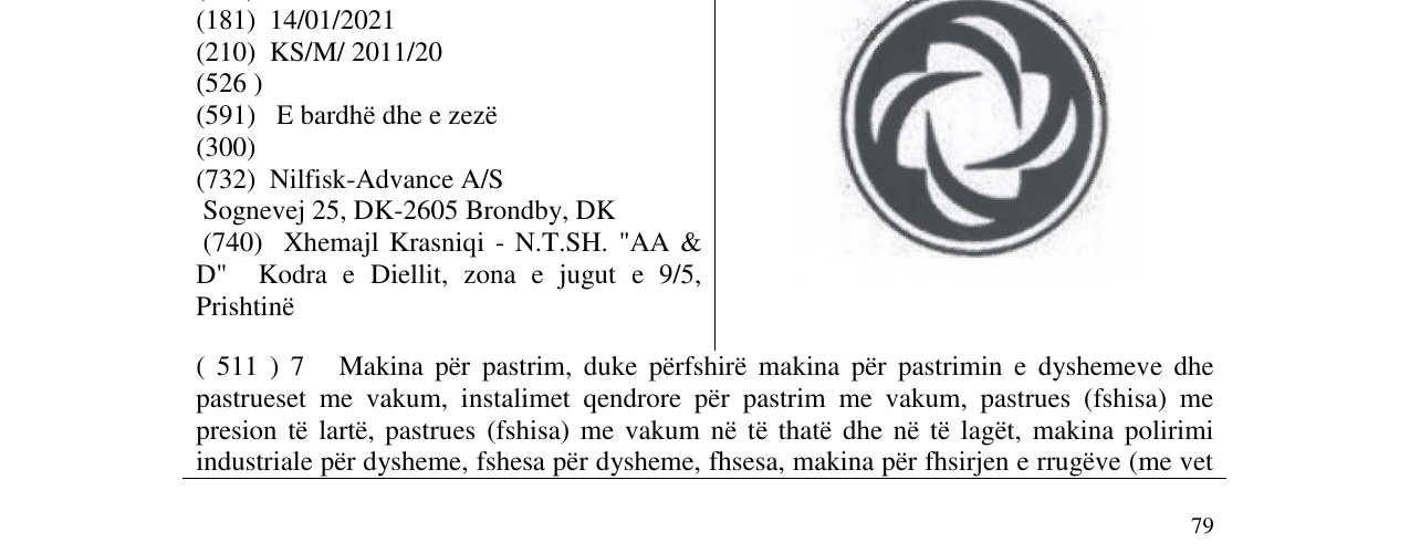 Zëri i markës Markë figurative në buletin