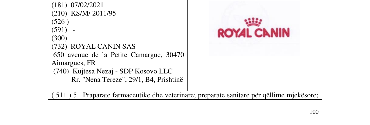 Zëri i markës ROYAL CANIN në buletin