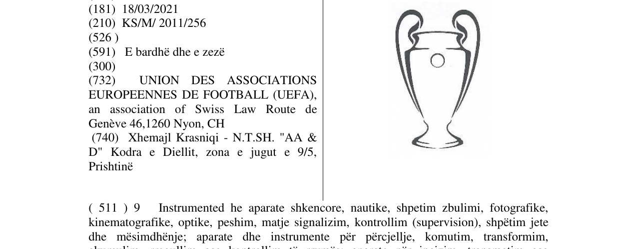 Zëri i markës Markë figurative në buletin