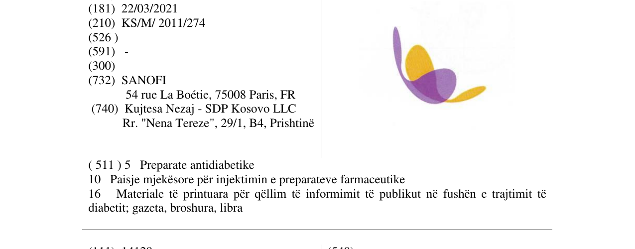 Zëri i markës Markë figurative në buletin