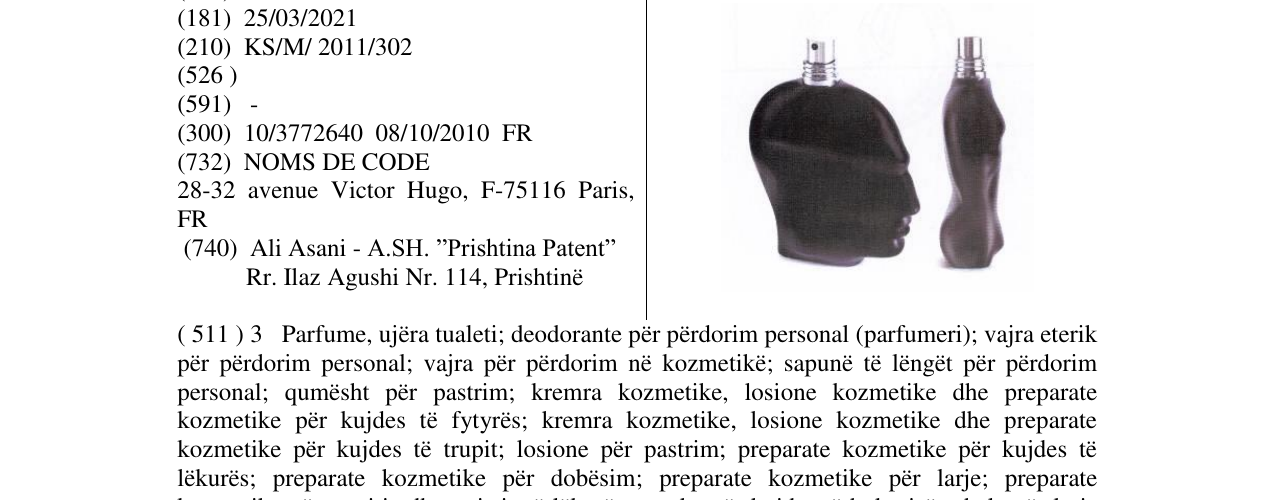 Zëri i markës Markë figurative në buletin