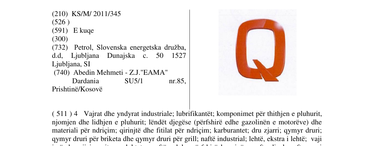 Zëri i markës Q në buletin