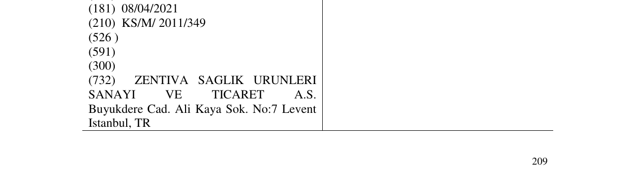 Zëri i markës AMIKOZIT në buletin