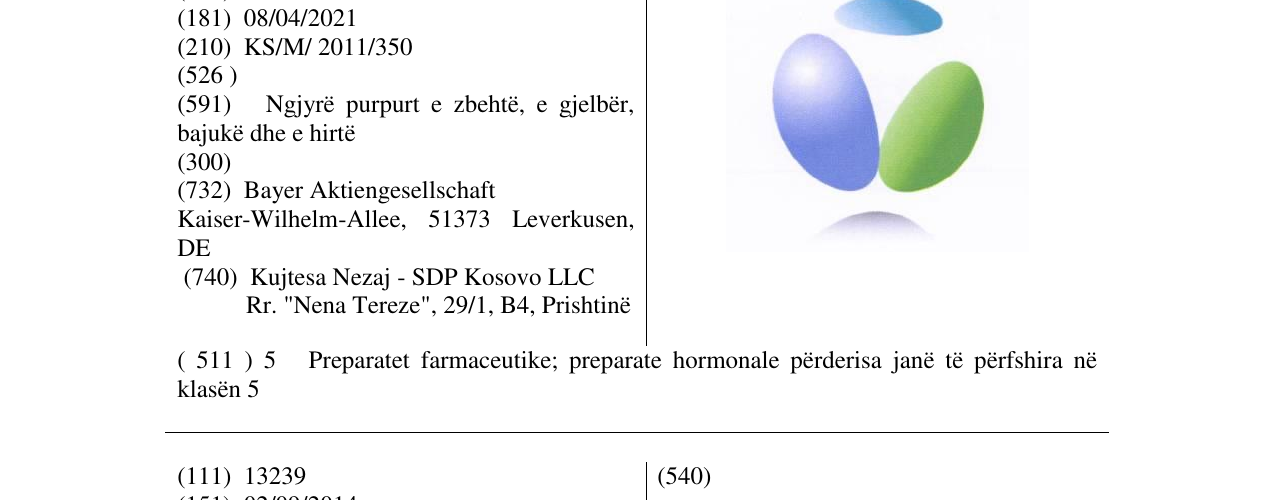 Zëri i markës Markë figurative në buletin