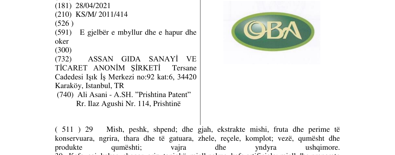 Zëri i markës OBA në buletin