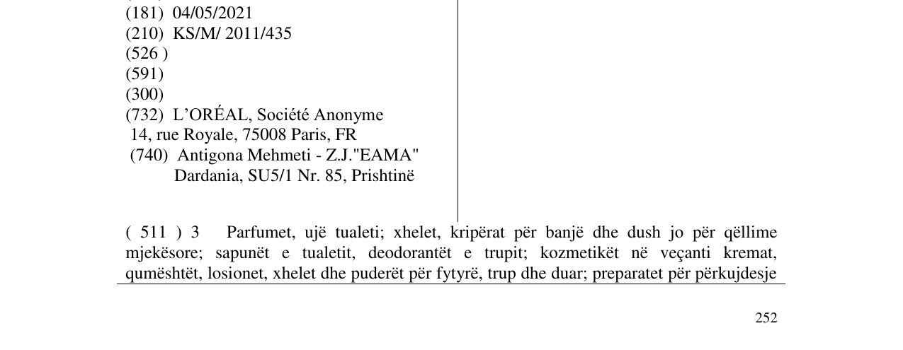 Zëri i markës ABDOLIFT në buletin