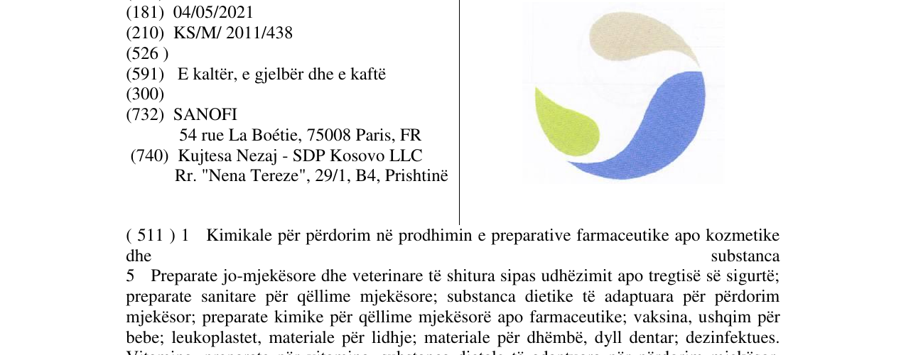 Zëri i markës Markë figurative në buletin
