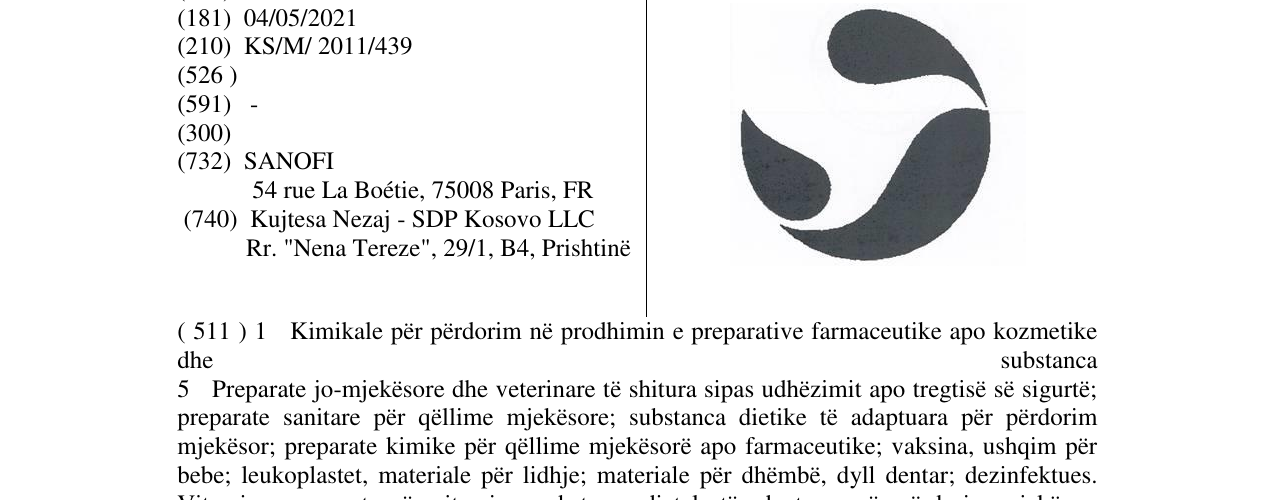 Zëri i markës Markë figurative në buletin