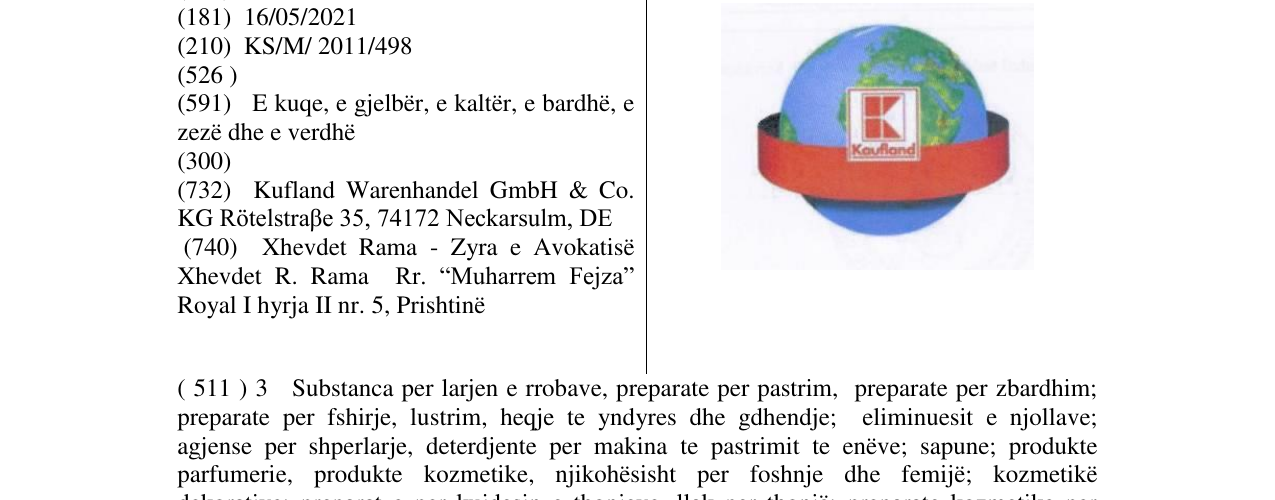 Zëri i markës Kaufland në buletin