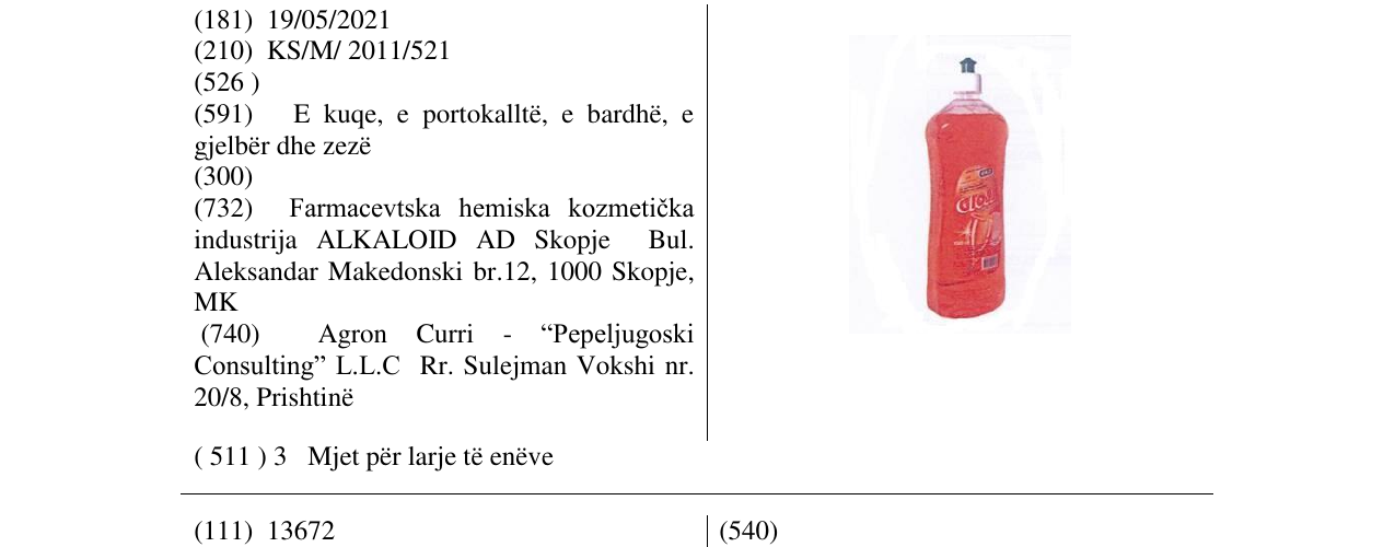 Zëri i markës Gloss në buletin