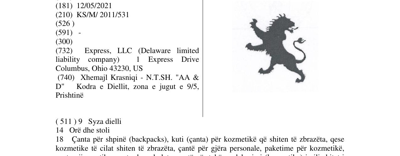 Zëri i markës Markë figurative në buletin