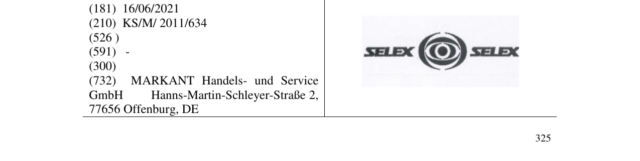 Zëri i markës SELEX SELEX në buletin