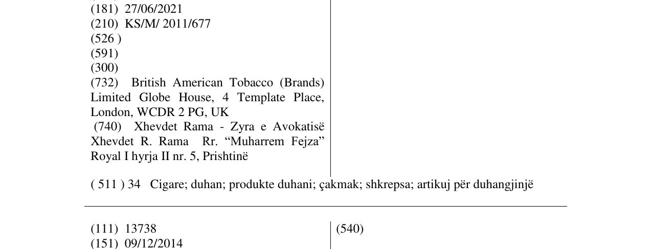 Zëri i markës APEX në buletin