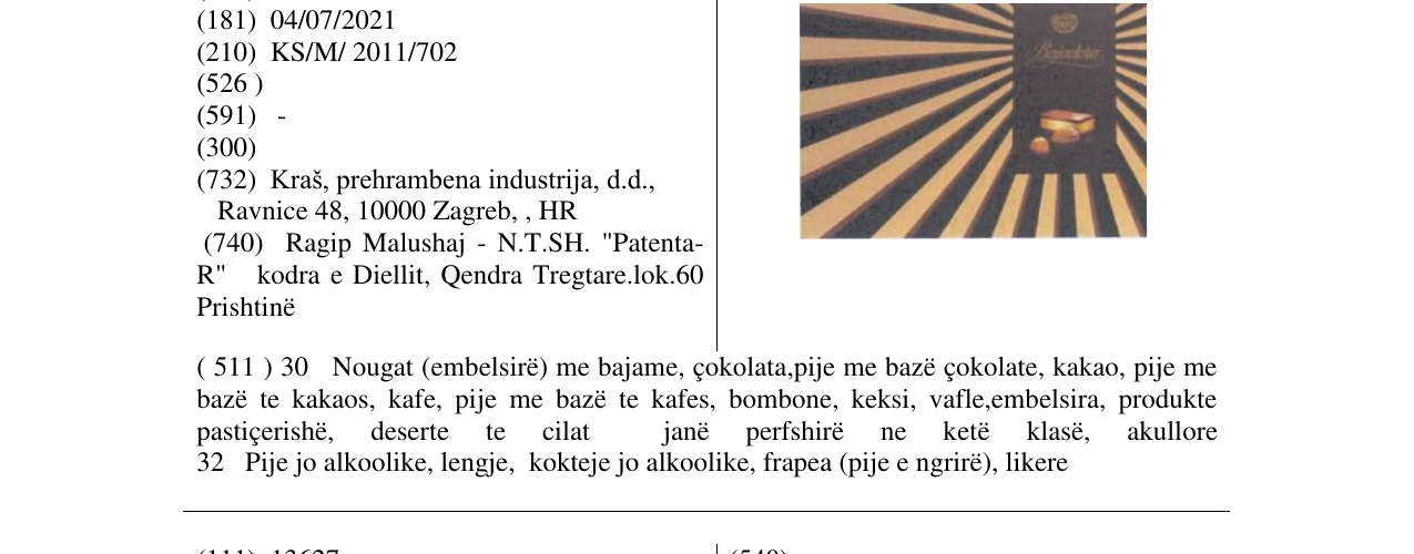 Zëri i markës Markë figurative në buletin