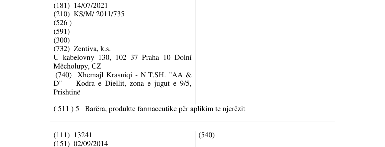 Zëri i markës LAXBALANCE në buletin