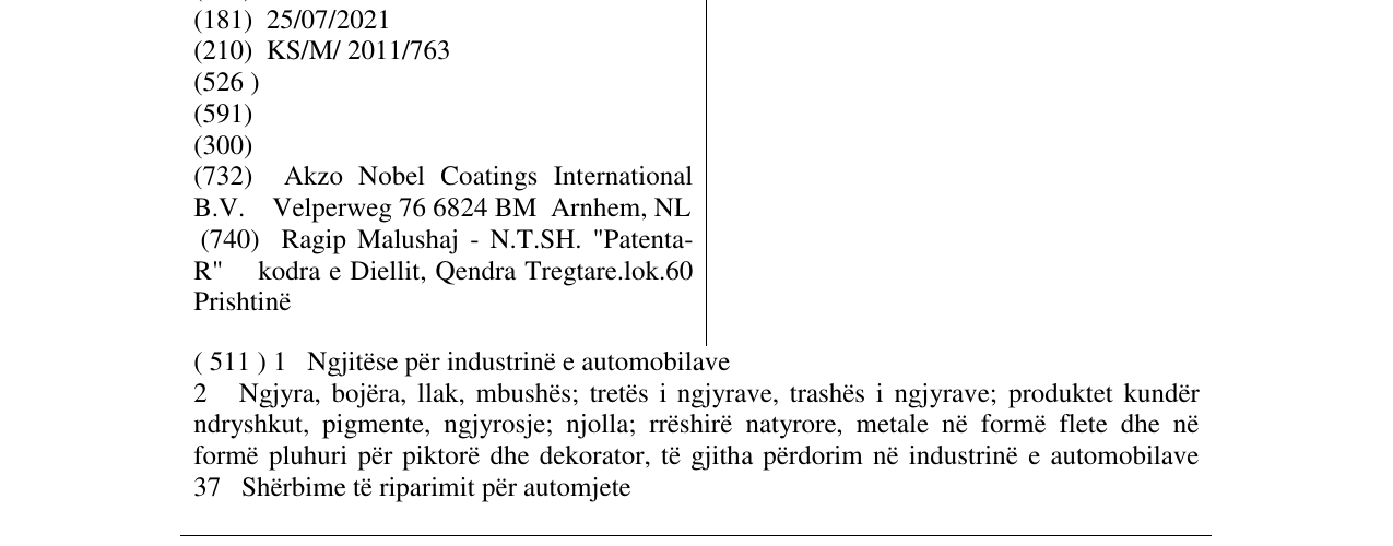 Zëri i markës STICKERFIX në buletin