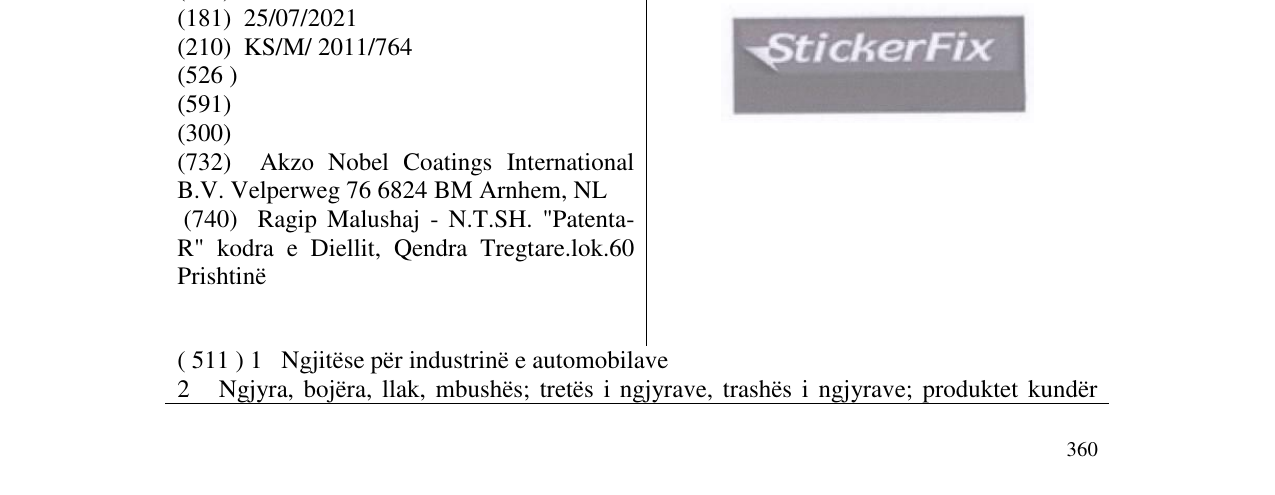 Zëri i markës StickerFix në buletin