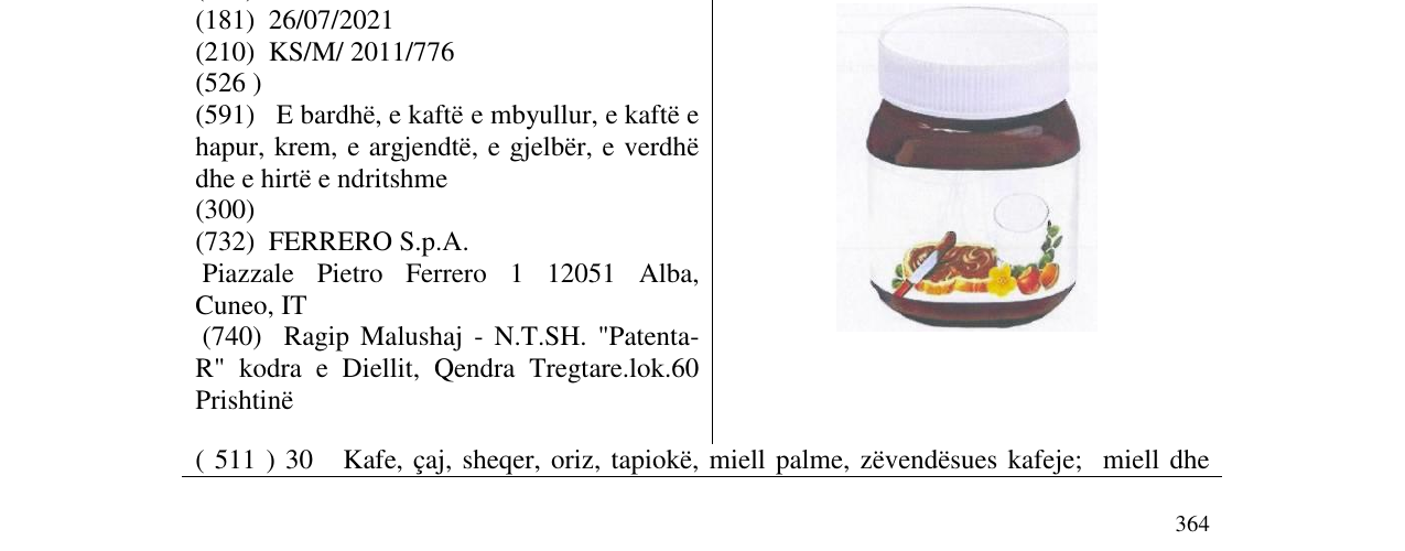 Zëri i markës Markë figurative në buletin