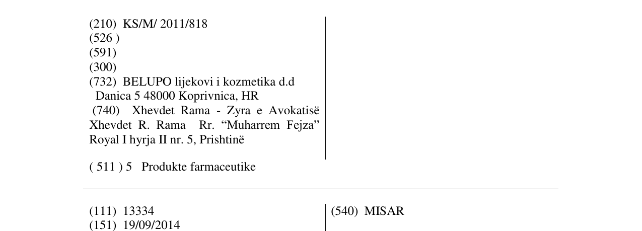 Zëri i markës Q-PIN në buletin