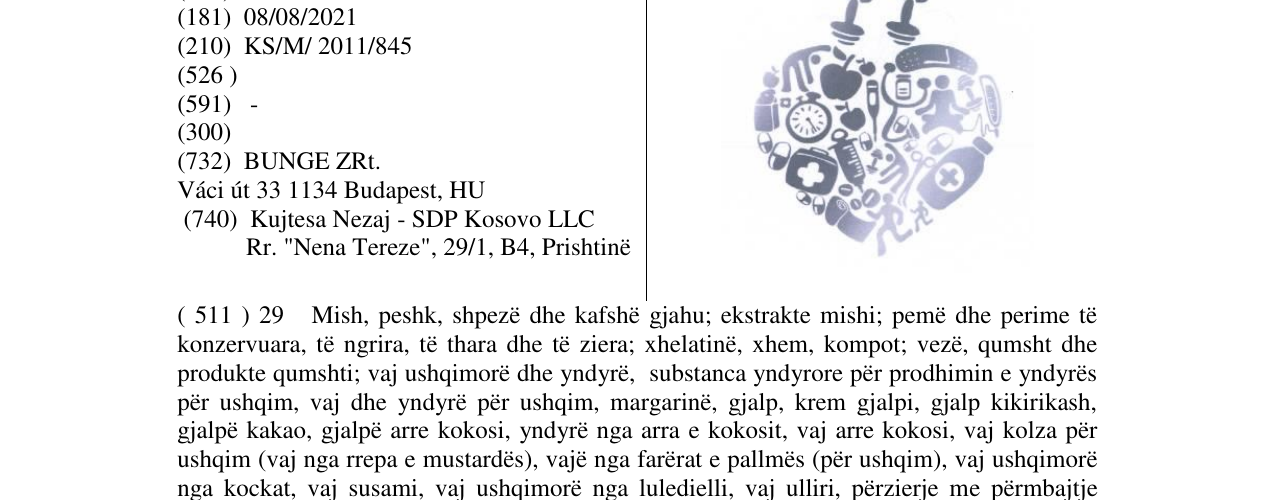 Zëri i markës Markë figurative në buletin
