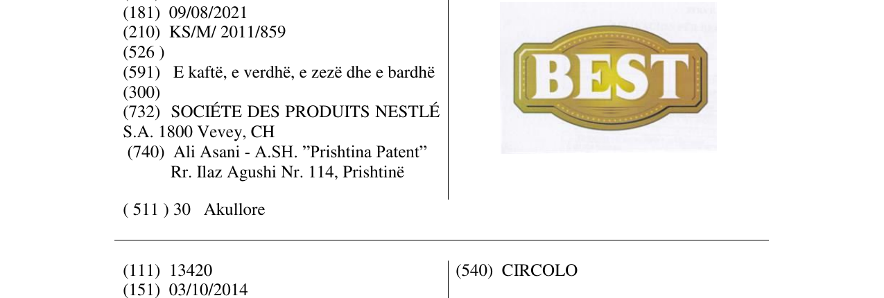 Zëri i markës BEST në buletin