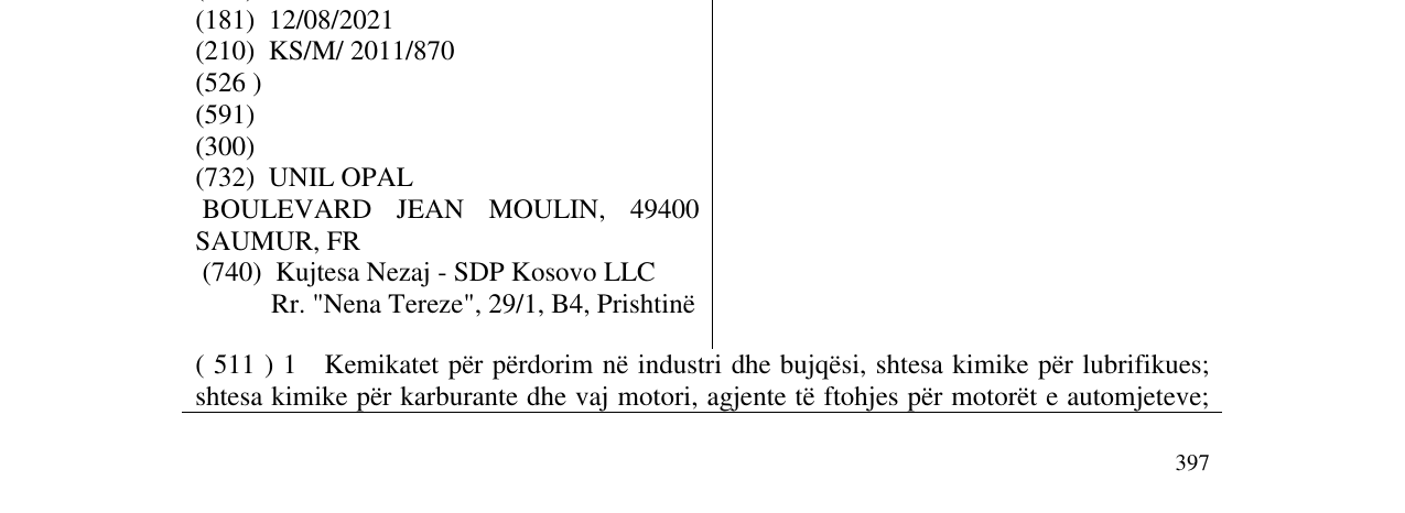 Zëri i markës UNIL në buletin