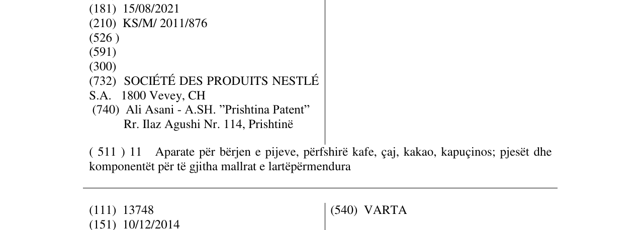 Zëri i markës MELODY në buletin