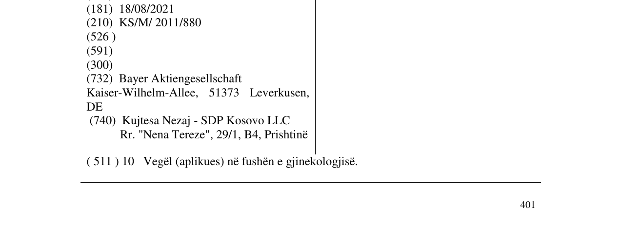 Zëri i markës EVOINSERTER në buletin