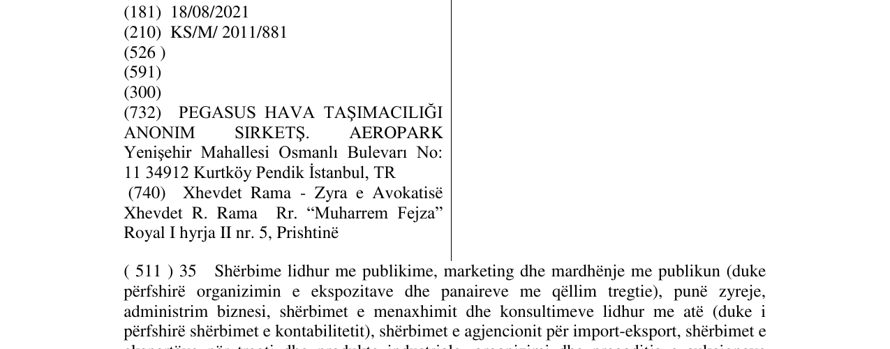 Zëri i markës FLYPGS në buletin
