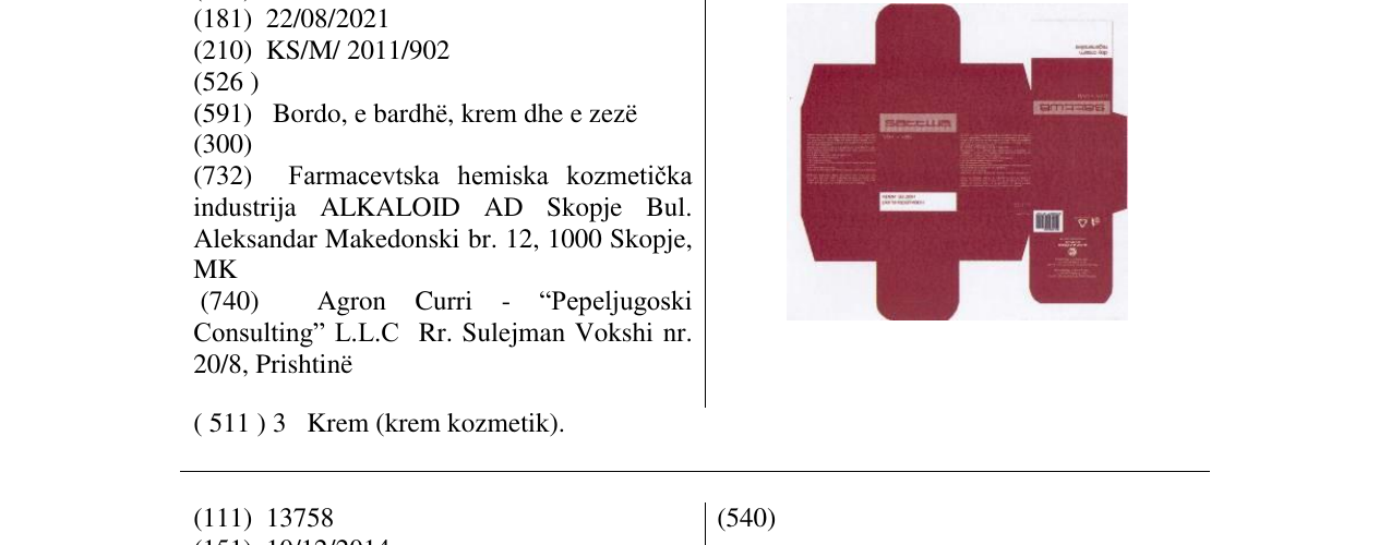 Zëri i markës SATTWA në buletin