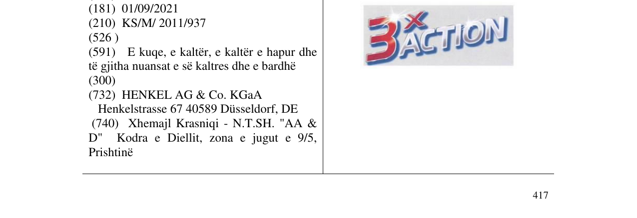 Zëri i markës 3x ACTION në buletin
