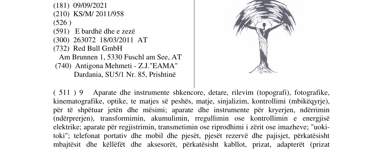 Zëri i markës Markë figurative në buletin