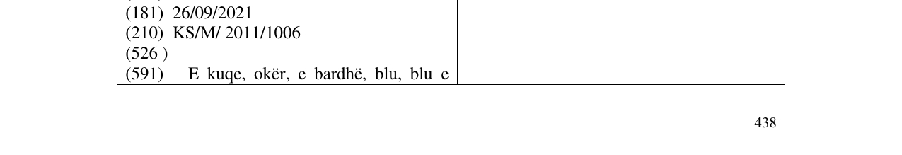 Zëri i markës DOLCE puding në buletin