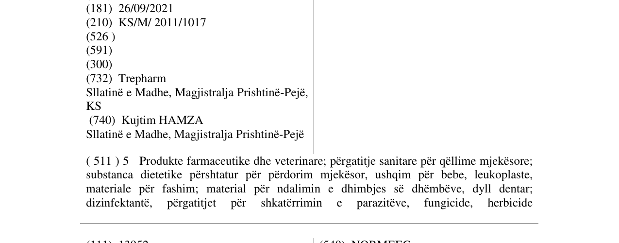 Zëri i markës CIPROT në buletin